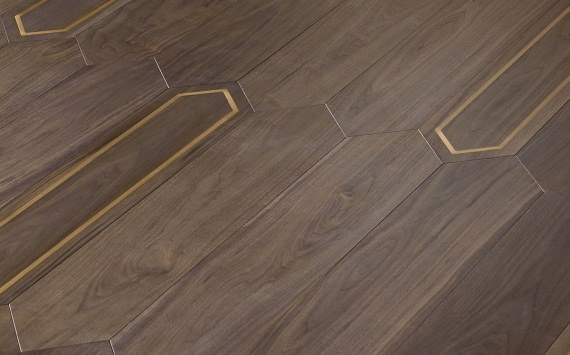 Matita modular geometric wood floor - Installation 110