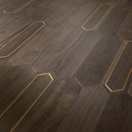 Matita modular geometric wood floor - Installation 110