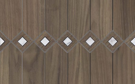 Matita modular geometric wood floor - Installation 121