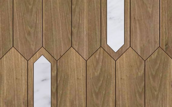 Matita modular geometric wood floor - Installation 113