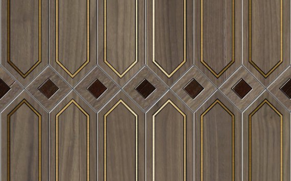 Matita modular geometric wood floor - Installation 120