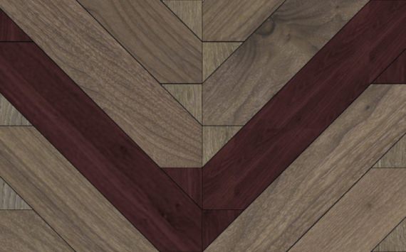 Matita modular geometric wood floor - Installation 222