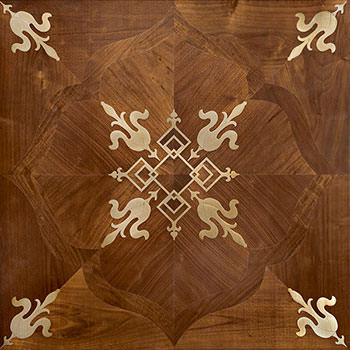 Fenice modular geometric wood floor. Design Panels.