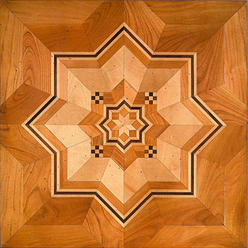 Milano modular geometric wood floor. Heritage Panels.