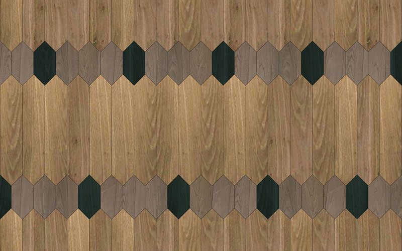 Matita modular geometric wood floor - Installation 160