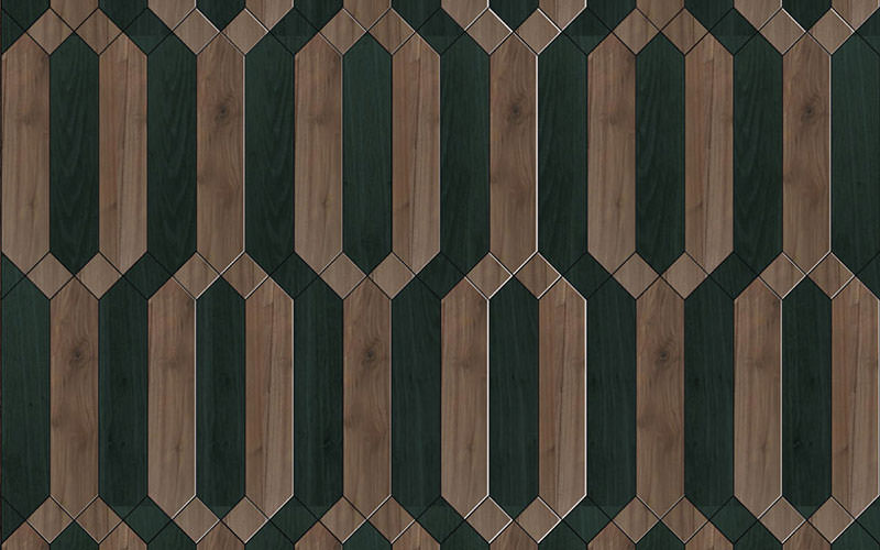 Matita modular geometric wood floor - Installation 200