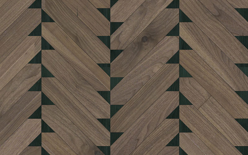 Matita modular geometric wood floor - Installation 220