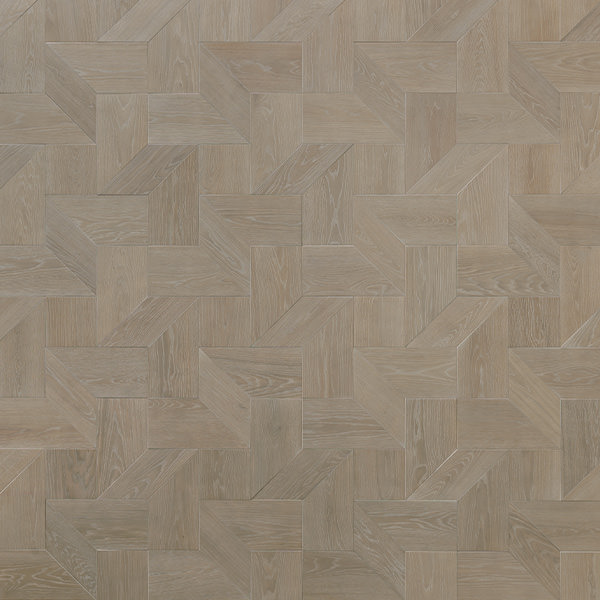Tricot modular geometric wood floor. Design - Foglie d'Oro