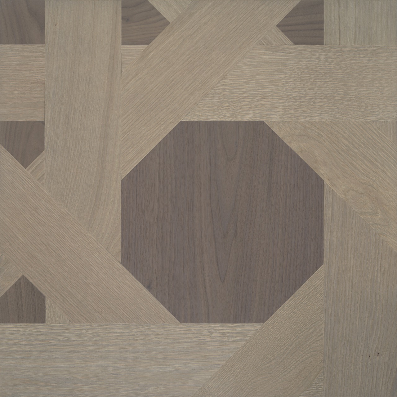 Trieste modular geometric wood floor. Design Panels.