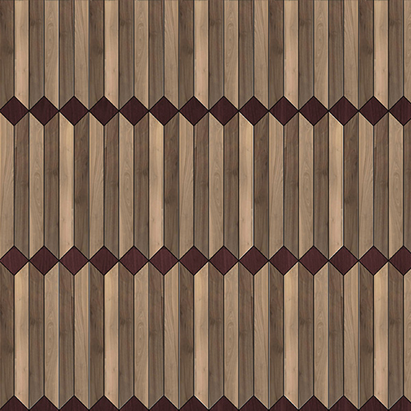 Matita modular geometric wood floor - Installation 210