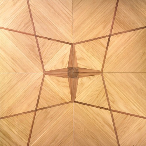 Padova modular geometric wood floor. Heritage Panels.